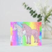 Sterneneinhörner Postkarte (Stehend Vorderseite)