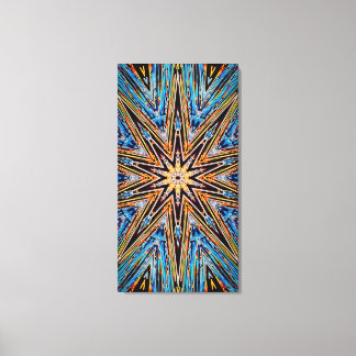Sternenexplosion im Zehneck auf Leinwand 21x40