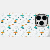 Sternenexplosion Mid-Century-Modern-Muster Case-Mate iPhone Hülle (Rückseite (Horizontal))