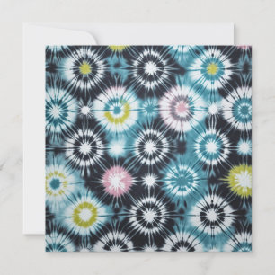 Sternenexplosion-Tie-Dye-Design Einladung