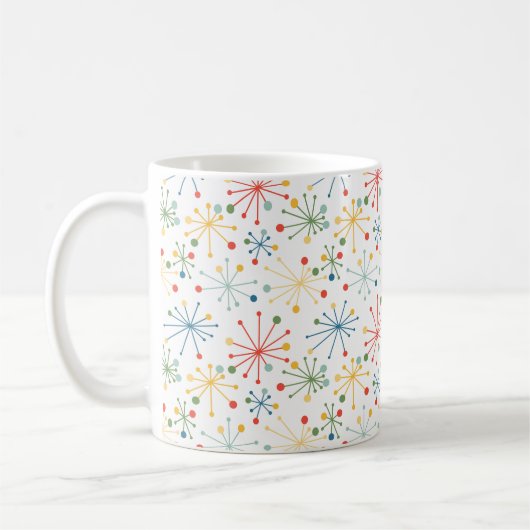 Sternenexplosionen in Farbe Kaffeetasse (Links)