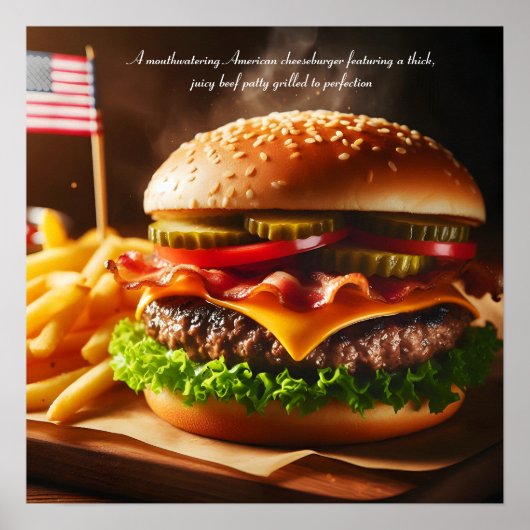 Sternenexplosive Burgerempfindung Poster (Vorne)