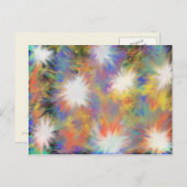 sternenfarbene Acrylmalerei Postkarte (Vorne/Hinten)