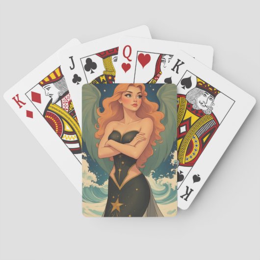 Sternenfee Mädchen Engel Spielkarten (Rückseite)
