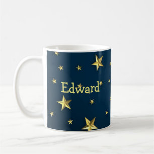 Sternenfeld auf Deep Midnight Blue Sky Kaffeetasse