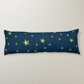 Sternenfeld auf Deep Midnight Blue Sky Seitenschläferkissen (Rückseite)