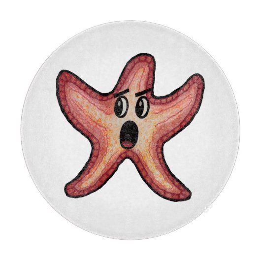 Sternenfisch Schneidebrett (Vorderseite)