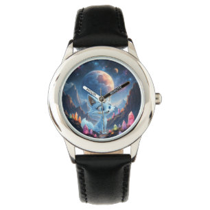 Sternenflüsterfuchs – Hüter des Kristalllichts. Armbanduhr