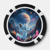 Sternenflüsterfuchs – Hüter des Kristalllichts. Pokerchips (Rückseite)