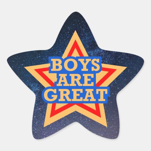 Sternenförmige Aufkleber (Vorderseite)