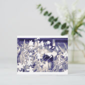 Sternenförmige Blume Sparkle, Postkarte (Stehend Vorderseite)