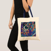 Sternenförmige Blüten-Tasche Tragetasche (Vorderseite (Produkt))