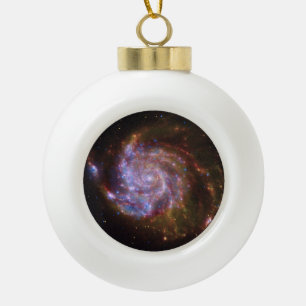 Sternengeburt im Pinwheel: M101 Galaxie Keramik Kugel-Ornament