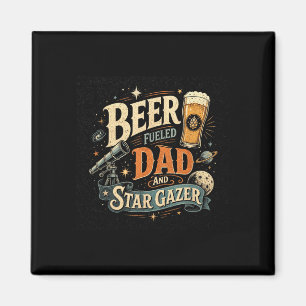 Sternengucker-Bier-Vater Vatertag Retro 70er Magnet