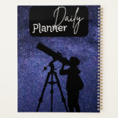Sternengucker-Galaxie-Themen-Tagesplaner Planer (Rückseite)
