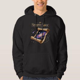 "Sternengucker-Geist" Kosmische Nebel-Schriftrolle Hoodie