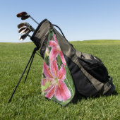Sternengucker-Lilien Garten Blumen Golfhandtuch (Gras)