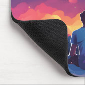 Sternengucker-Paar Mousepad (Ecke)