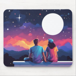 Sternengucker-Paar Mousepad