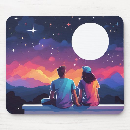 Sternengucker-Paar Mousepad (Vorne)