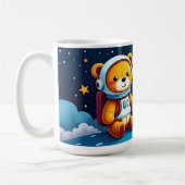 Sternengucker-Teddy-Astronaut Kaffeetasse (Links)