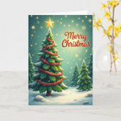 Sternenhafte Bokeh-Weihnachtskarte Karte (Gelbe Blume)