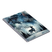 Sternenhafte Winternacht Hirsche Notizblock (Rechte Seite)