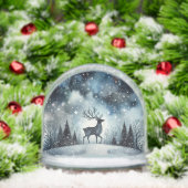 Sternenhafte Winternacht Hirsche Schneekugeln (Weihnachten)