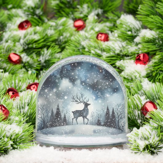 Sternenhafte Winternacht Hirsche Schneekugeln (Weihnachten)