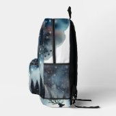Sternenhafte Winternachtshirsche Bedruckter Rucksack (Rechts)