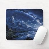 Sternenhafter Bergsee-Ausflug Mousepad (Mit Mouse)