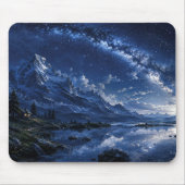 Sternenhafter Bergsee-Ausflug Mousepad (Vorne)
