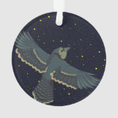 Sternenhafter Blauhäher Ornament (Rückseite)