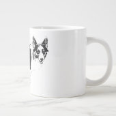 Sternenheller Corgi-Jubel Jumbo-Tasse (Rechts)