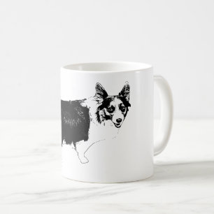 Sternenheller Corgi-Jubel Kaffeetasse