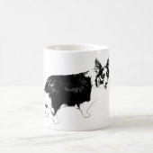 Sternenheller Corgi-Jubel Kaffeetasse (Mittel)
