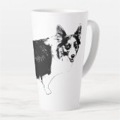 Sternenheller Corgi-Jubel Milchtasse (Rechte Ecke)