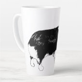 Sternenheller Corgi-Jubel Milchtasse (Linke Ecke)