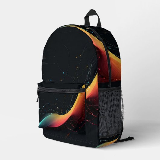 Sternenhimmel Bedruckter Rucksack (Rückseitige Ecke Rechts)