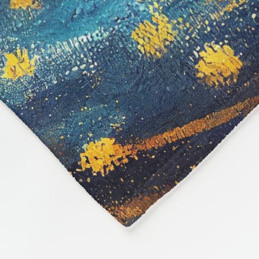 Sternenhimmel Fleecedecke (Ecke)