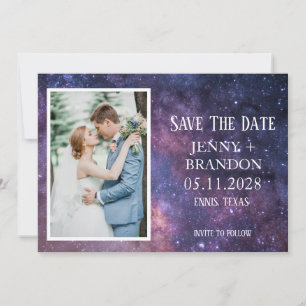 Sternenhimmel Galaxie Foto Romantisch Save The Date