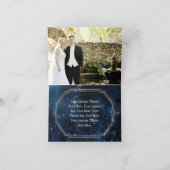 Sternenhimmel Galaxie Hochzeit Danke Foto (Innenseite)