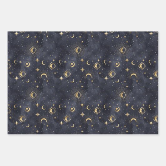 Sternenhimmel Geschenkpapier Set (Vorderseite 2)