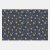 Sternenhimmel Geschenkpapier Set (Vorderseite)
