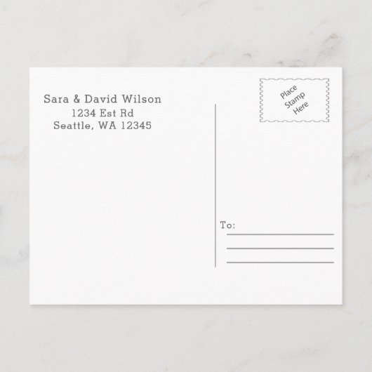 Sternenhimmel Gläser Hochzeit speichern das Datum Ankündigungspostkarte (Rückseite)