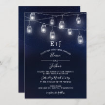 Sternenhimmel Glaskeramik Glas Hochzeitseinladunge