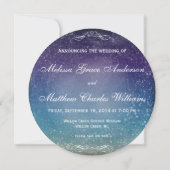 Sternenhimmel-Hochzeit - Termin vormerken Save The Date (Rückseite)