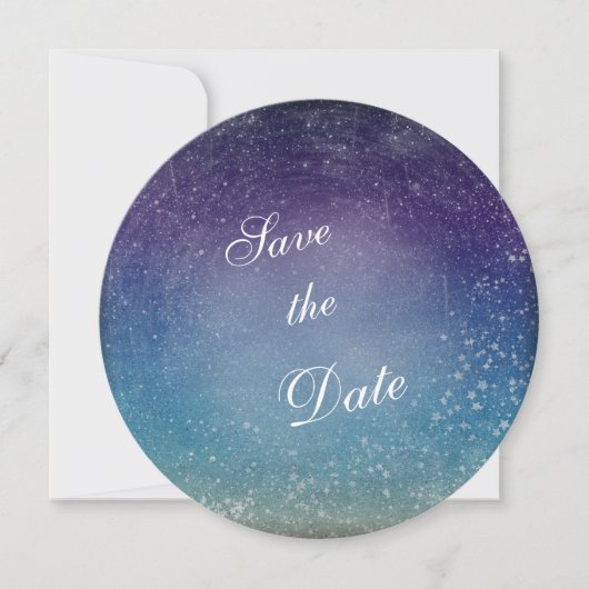 Sternenhimmel-Hochzeit - Termin vormerken Save The Date (Vorderseite)