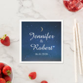 Sternenhimmel-Hochzeitsserviette Serviette (Beispiel)