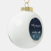 Sternenhimmel Keramik Kugel-Ornament (Links)